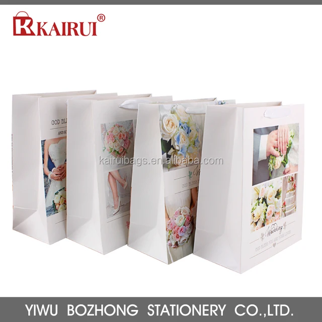 protecting wedding door promotional gift paper bag with handles