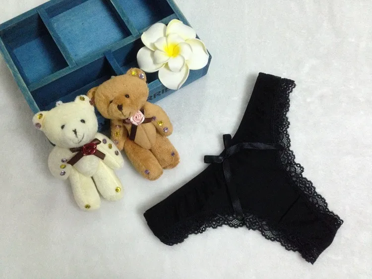 Stock high-grade summer style daily Ice silk lift hips Women Lace Sey Panties comfortable Underwear Seamless Briefs Thong Linger