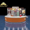 Customized mall desert showcase bakery kiosk 3d design food kiosk