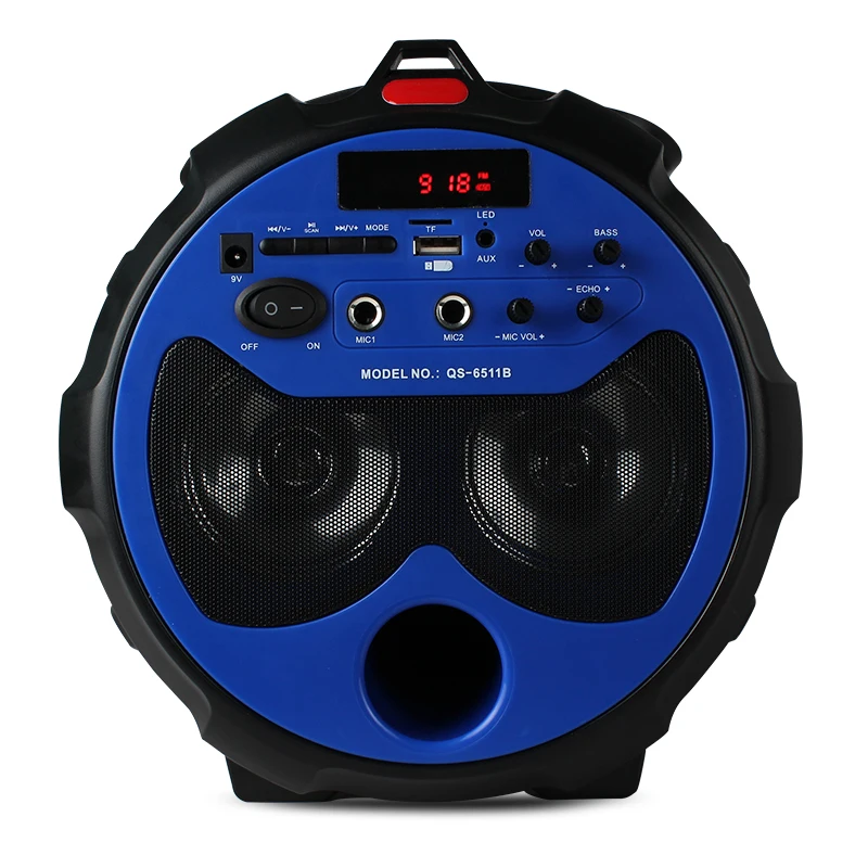 Outside Extra Big Loud Bass Stage Wireless Speaker with 6.5'' Speaker Driver Microphone Remote Control High Quality Sound - ANKUX.COM