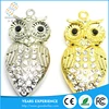 Jewelry Owl crystal pendant usb flash drive 16gb/32gb/64gb