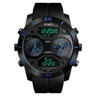 SKMEI 1355 Men Best Selling Quartz watch Fashion Multiple Time Zone Digital Wrist Watches