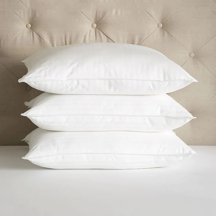 Luxury 5 Star Hotel Goose Down Proof Pillow Wholesale White