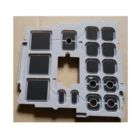 Elastomer Numeric silicone rubber keypad button with Conductive Carbon Pill