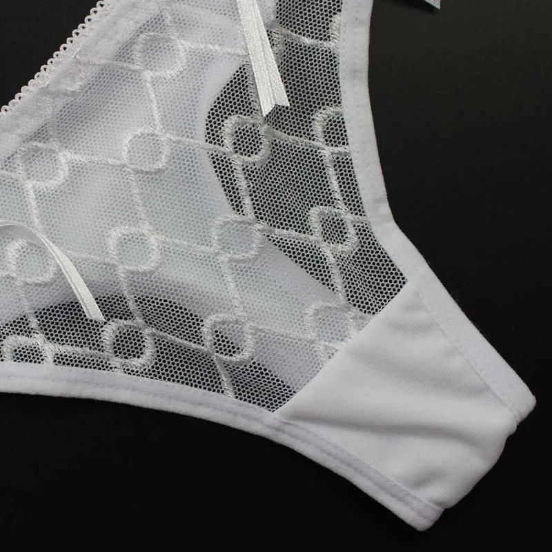 Stock Newest Lace Women's Sey Panties Briefs Bikini Knickers Lingerie Underwear Thongs G-string see through briefs women c strin