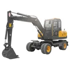 Chinese 7t mini wheel excavator for sale