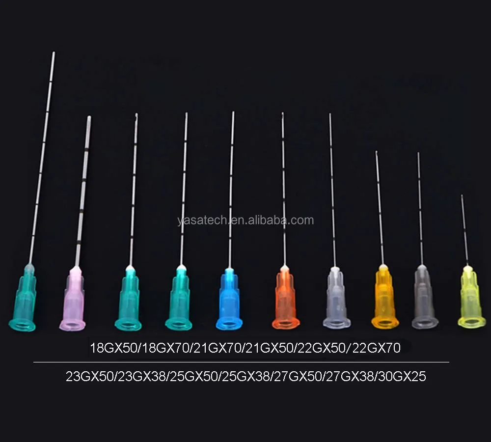 latest 2020 27g38mm needles for dermal fillers blunt tip