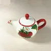 Customer required ODM designs cream color chinese teapot