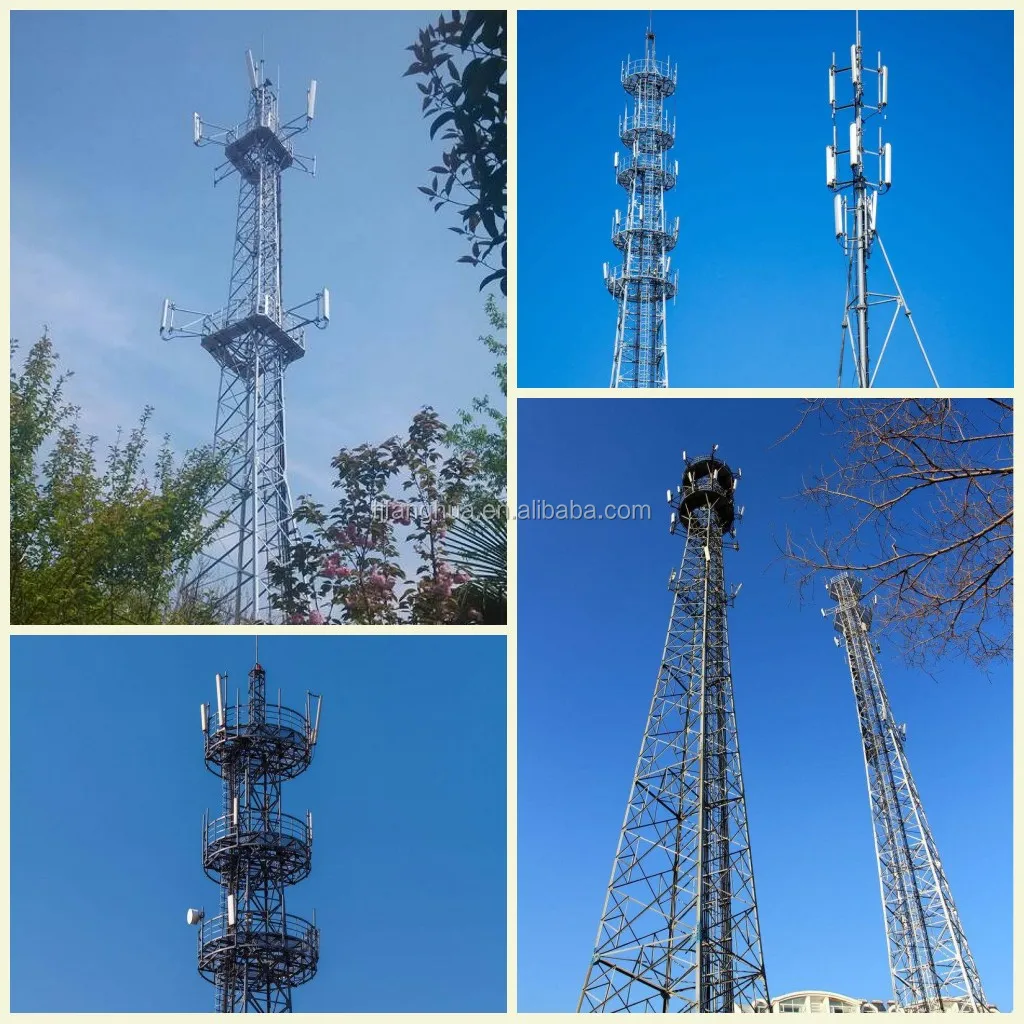 60 متر شبكة الاتصالات المأوى 4 جرام نموذج راديو الإنترنت الاعتماد الثقيلة برج الاتصالات