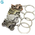 Antique Gold 3D Motor Bike Metal Custom Keychain