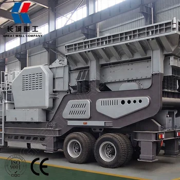 YG938E69 Portable Jaw Crusher , 100-150 tph Mobile Crushing and Screening Plant