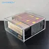 Wholesale Custom Square 100% Clear Acrylic Cosmetic Storage Box with Lid