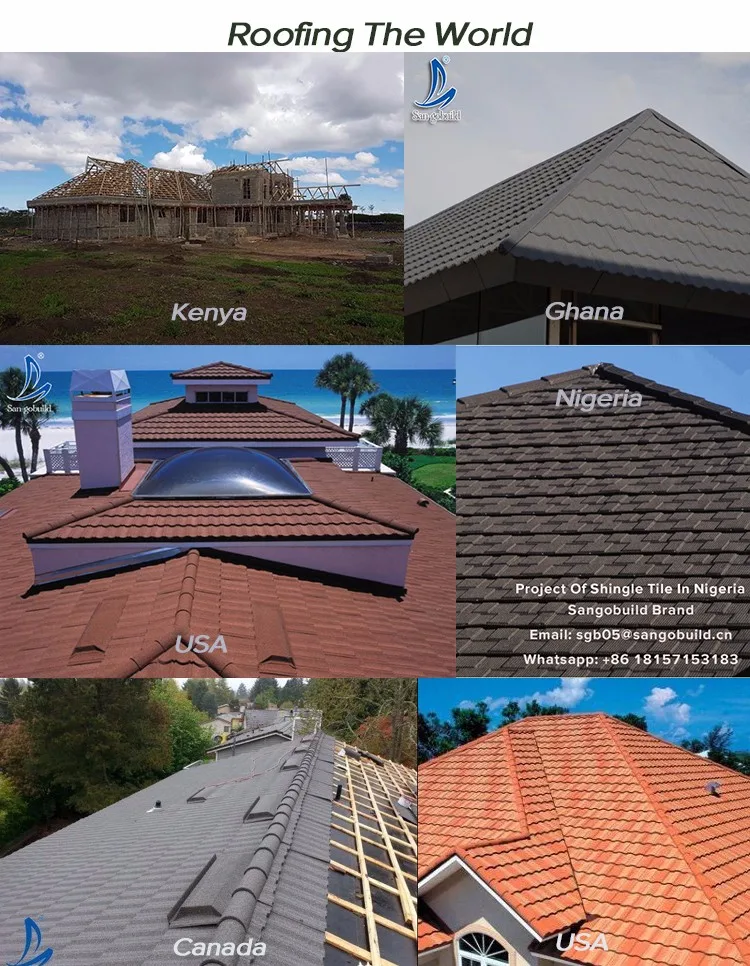 Color Durable Stone Coated Roofing Sheet,Types Of Aluminum Roofing Sheet Roofing Designs In