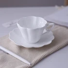 New design custom printed ceramic espresso cups and saucers for wholesale