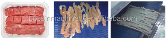 Chinese products new technology poultry meat bacon strip cutter