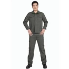 Low cost factory uniform Flame retardant coverall 100% cotton blue coveralls