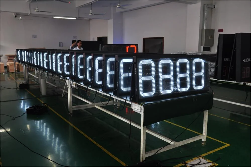 LED Gas Price Sign with 6-72inch Size 150w Resolution and 2 Years Warranty for Gas Stations