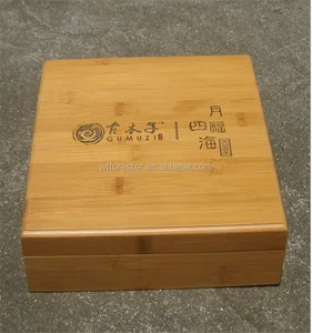wholesale gift packaging box bamboo storage box for tea