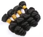 Strong wefted real raw natural remy virgin burmese loose wave hair weave