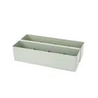 Green Color Plastic Underwear Lingerie Organizers Storage Box For Save Space