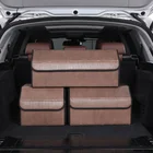Foldable Car Trunk Organizer With Lid Cover , Smart Auto Interior Storage, Cargo Box For Suv, Truck, Van