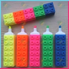 building block highlighter,Multi Color Unique HighlighterJX-6090