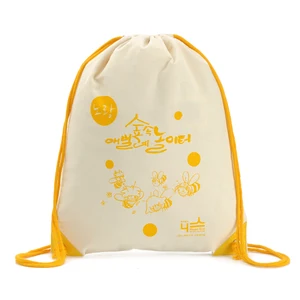 custom eco-friendly cotton drawstring bag