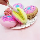 Doughnut silicon jelly coin wallet, donuts silicon coin purse, cute coin purse with high quality