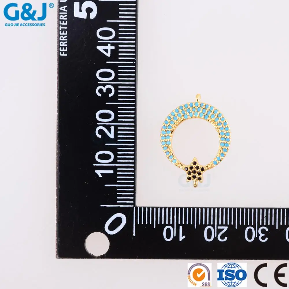 Guojie brand wholesale star cubic zircon micro pave jewelry necklace pendant