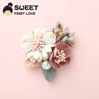 Top Sale Fashion Hair Accessories Colorful Flower Hair Clip For Kids