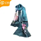 Newest Best Price Lady Winter Printing 100% Silk Scarf