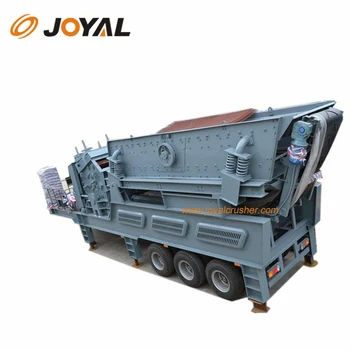 Joyal High capacity mobile marble crushing machine/mobile crusher plant
