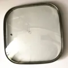 wide rim stainless steel glass lid for aluminum cookware with 304 stainless steel steam hole