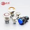 Factory illuminated push button switch with led