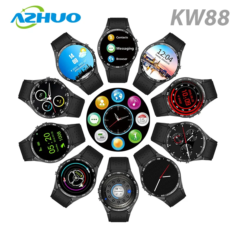 kw88 amoled smartwatch