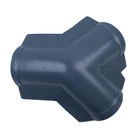 Good sound insulation asa coated pvc roofing sheet accessories three way ridge