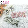 Brooch Excellent shining rhinestone clothes accessory embroidery patches beaded sequin appliques for gament accessory