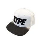 high quality white flat brim snapback caps with custom embroidered logo