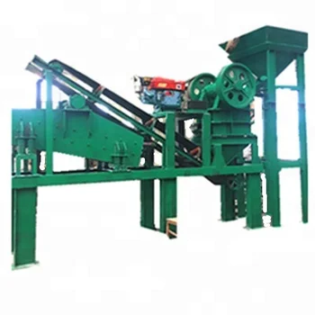 Fully automatic rock crushed station,portable small rock stone crushing plant