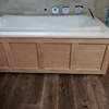 Premium quality wide width oak hardwood parquet flooring