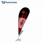Canada hot sales branded custom tear drop banner double side wind teardrop flags