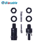 Durable IP68 TUV CE ISO Standard DC Adapter Solar MC4 Connector Panel Mount