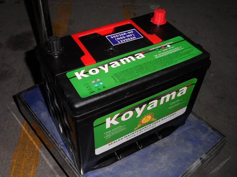 55D26R MF 12V 60AH Car Battery/maitenance free/japan standard battery