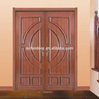 Good Quality Half Glass Solid Wooden kerala Main Double Door Wooden