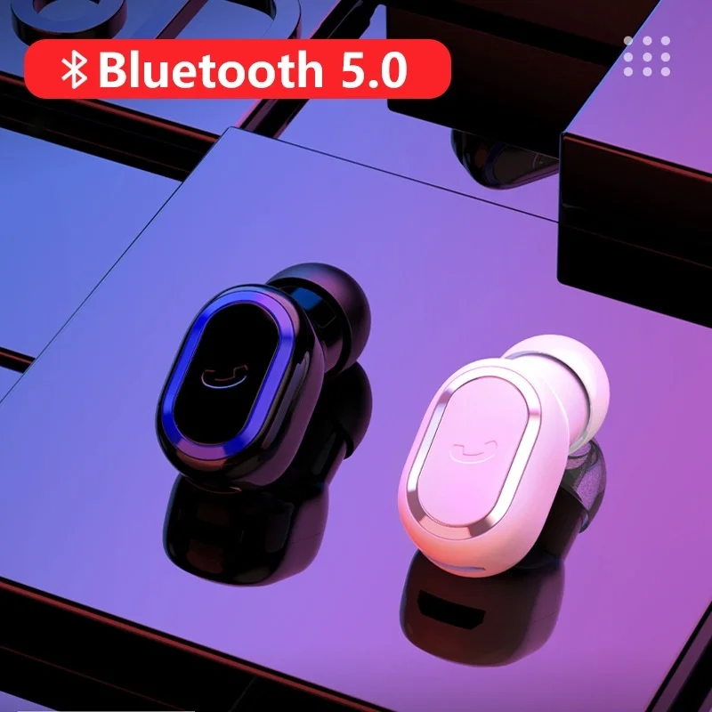 BT 5.0 Wireless Earphone HiFi 5D Stereo Mini Earbuds with Mic Sport Earphone In Ear - ANKUX.COM
