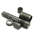 Customized Aluminum Knurling Anodizing CNC machining Flashlight Spare Parts
