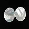 Double flat oval shape and square natural sea white shell