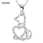 New Fashion 925 Sterling Silver Jewelry Beautiful Dog Animal Pendant Necklace