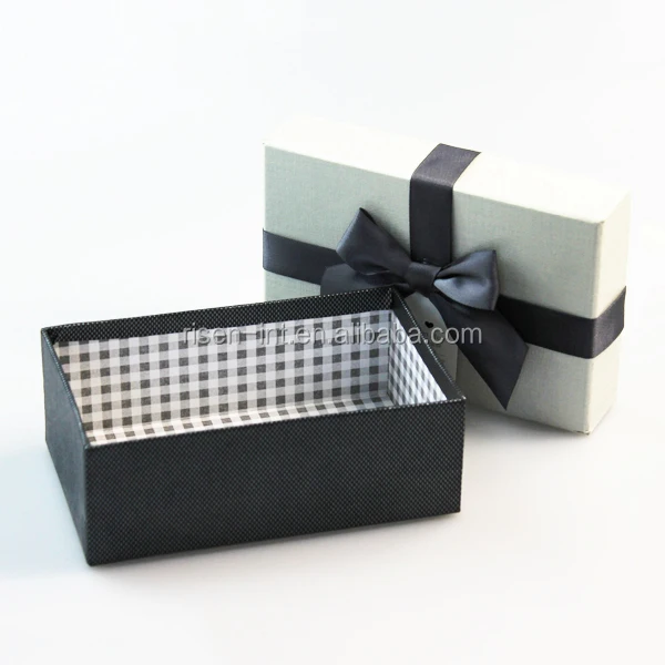 high classic tie men gift package box with bow knots