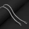 Jewelry inlaid AAA CZ stones tennis chain Hip Hop jewelry ICE OUT tennis chain Wholesale High Quality Female tennis Necklace